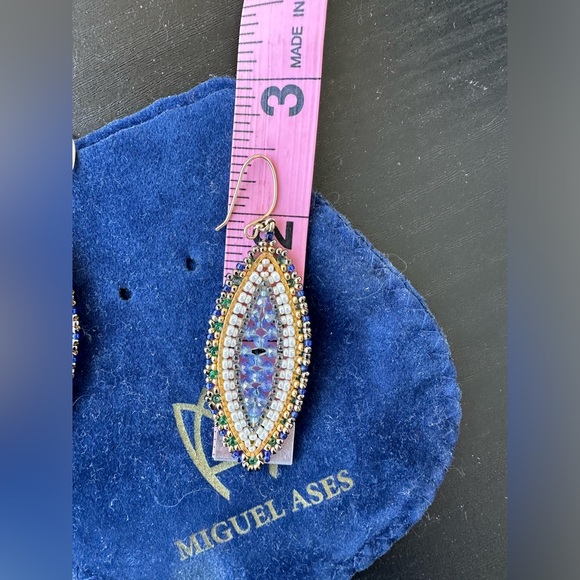 Miguel Ases beaded earrings - Picture 3 of 3